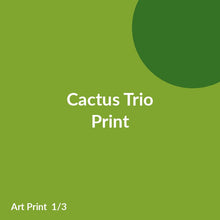 Load image into Gallery viewer, Cactus Trio Print product image 1