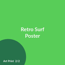 Load image into Gallery viewer, Retro Surf Poster product image 2